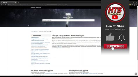 forgot imdb password|More.